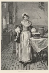 さあ、クリスマスプディングをかき混ぜます！